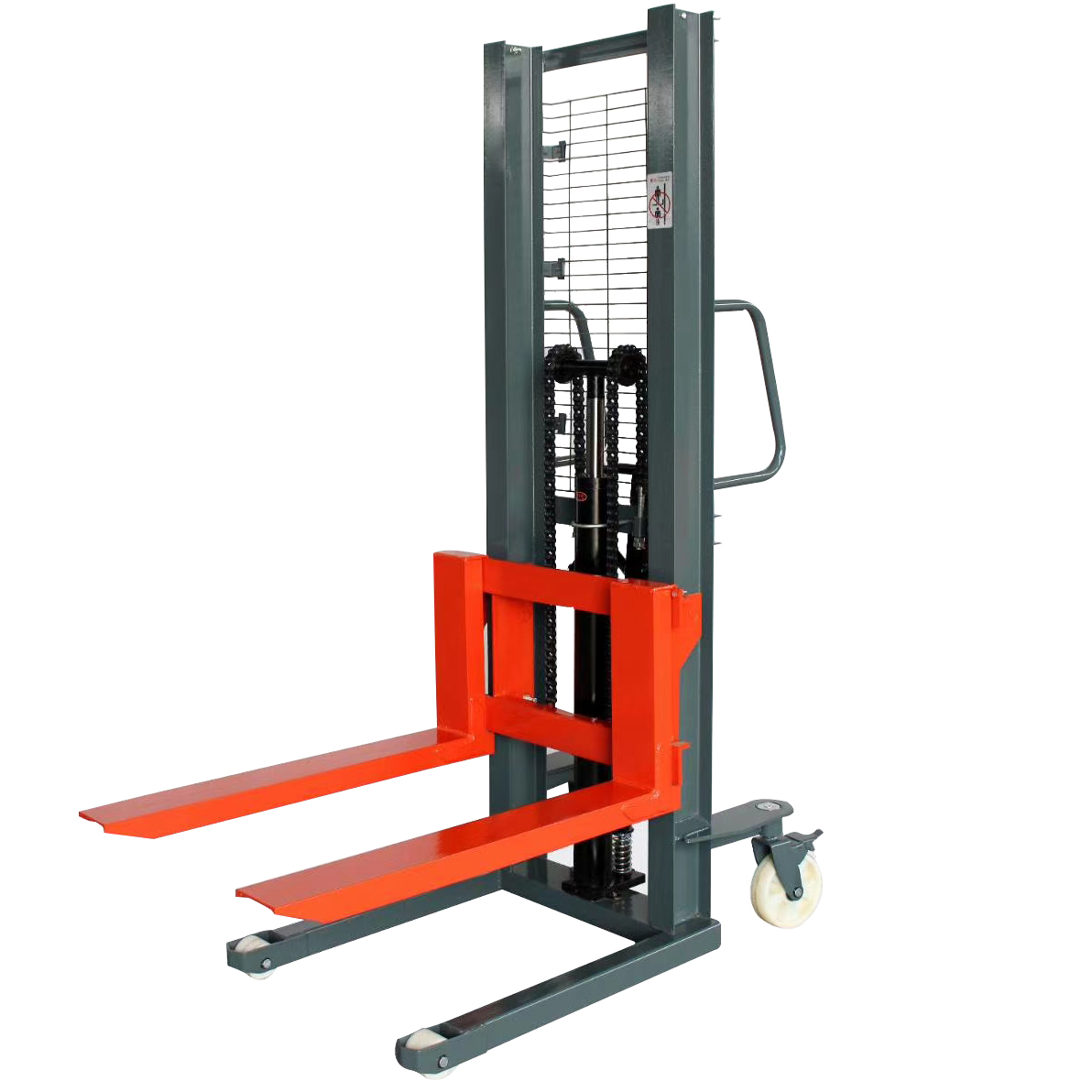 Manual hydraulic stacker