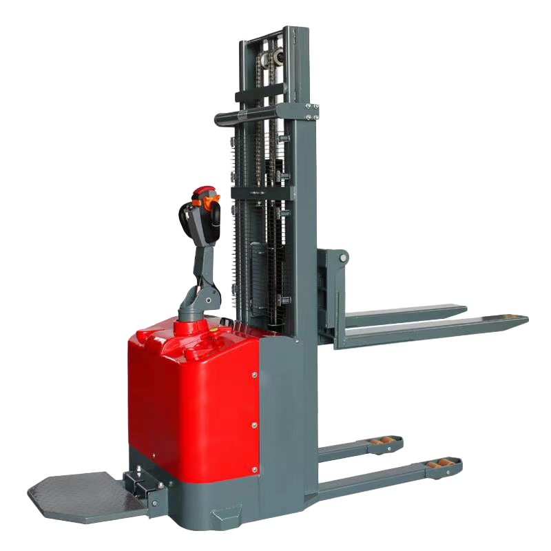 All electric stacker truck