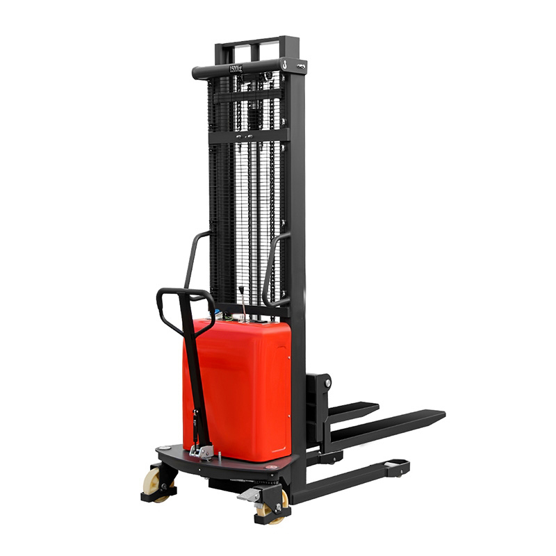 Semi electric stacker truck